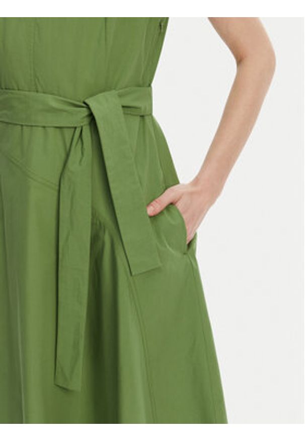 Weekend Max Mara Sukienka codzienna Magma 2515221142 Zielony Regular Fit. Okazja: na co dzień. Kolor: zielony. Materiał: bawełna. Typ sukienki: proste. Styl: casual