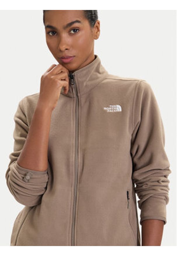 The North Face Polar Glacier NF0A8D2F Beżowy Regular Fit. Kolor: beżowy. Materiał: syntetyk