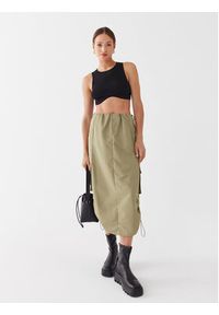 only - ONLY Spódnica midi 15304139 Zielony Regular Fit. Kolor: zielony. Materiał: syntetyk #3