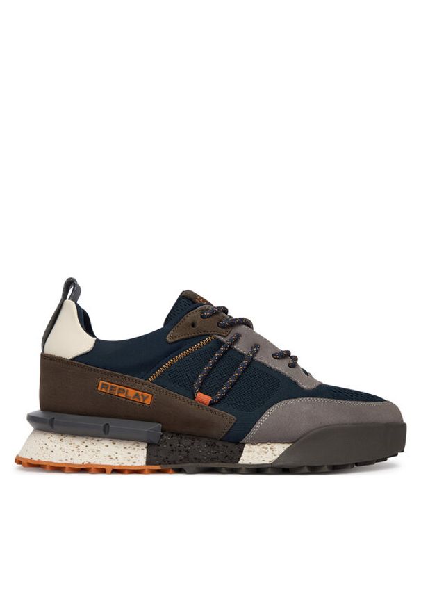 Replay - REPLAY Sneakersy GMS1P .000.C0072L Granatowy. Kolor: niebieski. Materiał: zamsz, skóra