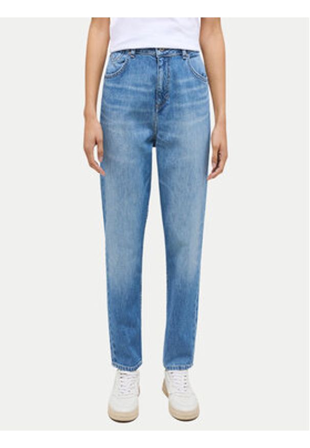 Mustang Jeansy Charlotte 1013598 Niebieski Mom Fit. Kolor: niebieski