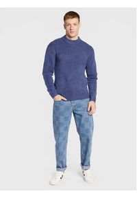 Redefined Rebel Sweter Dustin 212057 Granatowy Regular Fit. Kolor: niebieski. Materiał: syntetyk #4