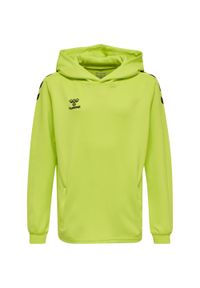Bluza dziecięca z kapturem Hummel hmlCORE XK. Typ kołnierza: kaptur. Kolor: żółty, wielokolorowy, zielony. Sport: fitness