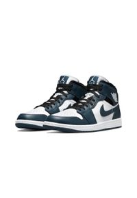 Buty do chodzenia męskie Nike Air Jordan 1 Mid. Kolor: niebieski, wielokolorowy. Sport: turystyka piesza