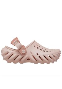 Klapki Crocs Echo Clog 208190-6TY - różowe. Kolor: różowy. Materiał: materiał. Sezon: lato. Styl: młodzieżowy