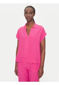 LOLA CASADEMUNT Bluzka LS2515027 Różowy Regular Fit. Kolor: różowy. Materiał: wiskoza