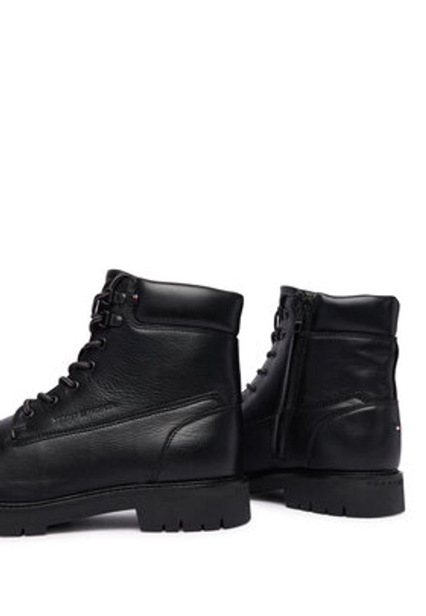 TOMMY HILFIGER - Tommy Hilfiger Trapery Flex Th Outdoor Rs FM0FM05600 Czarny. Kolor: czarny. Materiał: skóra