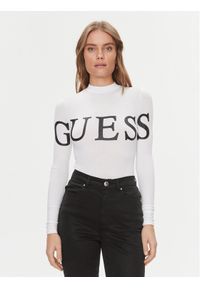 Guess Body Giulia V4RP09 K68D2 Biały Slim Fit. Kolor: biały. Materiał: wiskoza