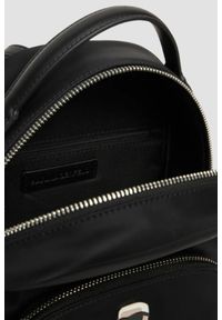 Karl Lagerfeld - KARL LAGERFELD Czarny mały plecak damski Ikon Nylon. Kolor: czarny. Materiał: nylon. Wzór: aplikacja. Styl: casual, elegancki #3