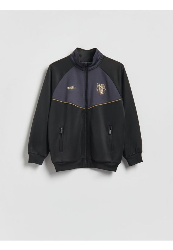 Reserved - Bluza FC Barcelona - czarny. Kolor: czarny. Materiał: dzianina