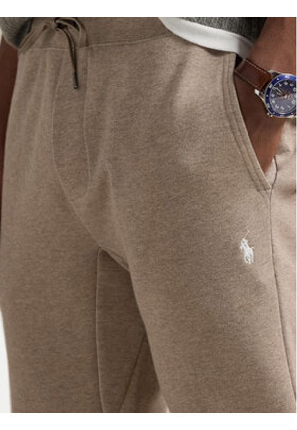 Polo Ralph Lauren Spodnie dresowe 710881518046 Beżowy Regular Fit. Kolor: beżowy. Materiał: syntetyk