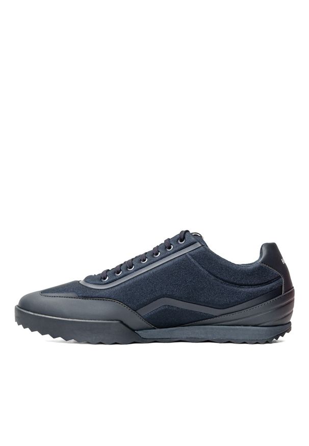 Hugo - Sneakersy męskie granatowe HUGO Matrix. Okazja: na co dzień. Kolor: niebieski