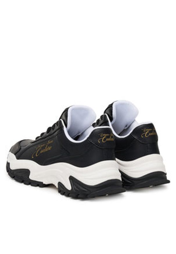 Versace Jeans Couture Sneakersy 79VA3SV6 Czarny. Kolor: czarny. Materiał: skóra