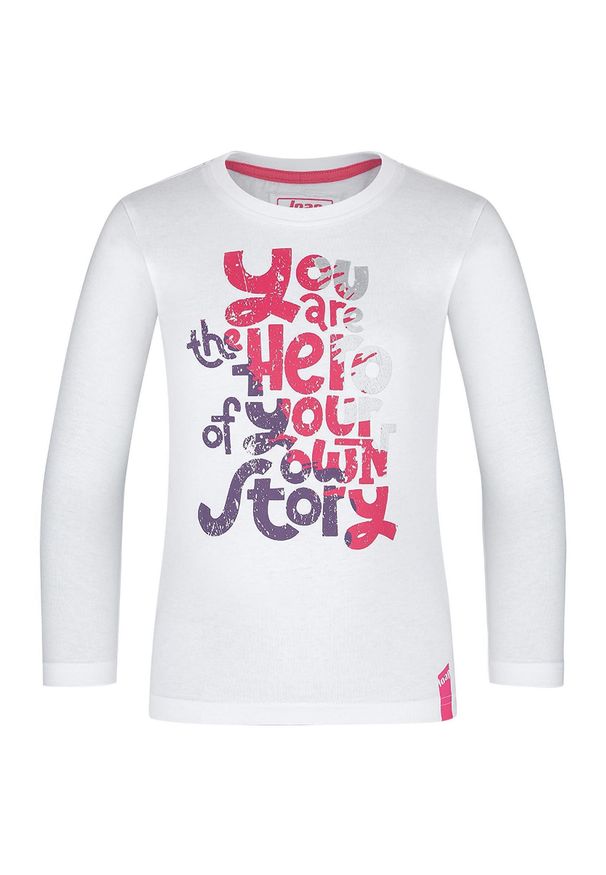 Lowa - Koszulka dla dzieci Bibe 128 - Miękka bawełna, idealne dopasowanie. Kolor: różowy. Materiał: bawełna. Długość rękawa: długi rękaw. Wzór: nadruk