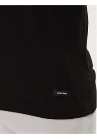 Calvin Klein Polo K10K113053 Czarny Regular Fit. Typ kołnierza: polo. Kolor: czarny. Materiał: bawełna #3