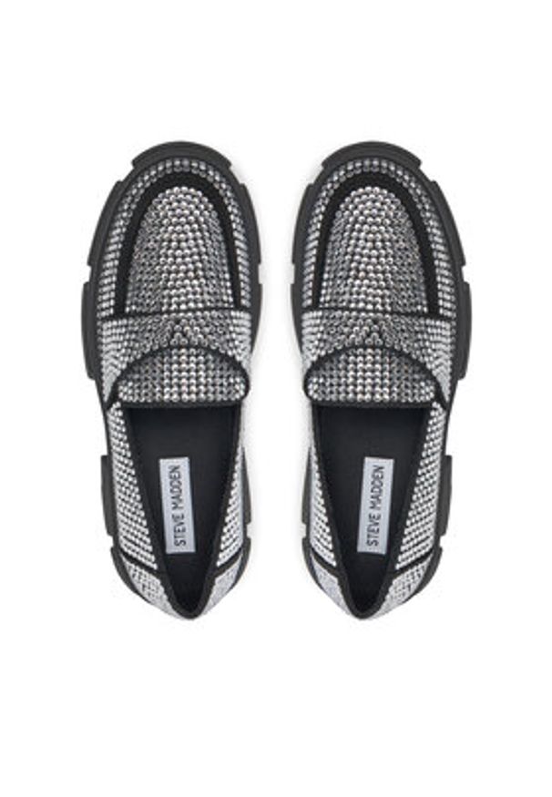 Steve Madden Loafersy Trifecta_R SM11003506 Srebrny. Kolor: srebrny. Materiał: materiał