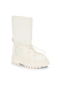 Calvin Klein Jeans Śniegowce Flatform Snow Boot Nylon Wn YW0YW01146 Biały. Kolor: biały. Materiał: materiał