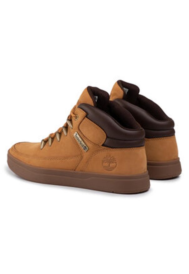 Timberland Sneakersy Davis Square Mid Hiker TB0A1UZV7541 Brązowy. Kolor: brązowy. Materiał: skóra, nubuk