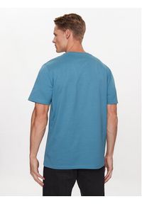 Wrangler T-Shirt Sign Off 112341129 Niebieski Regular Fit. Kolor: niebieski. Materiał: bawełna