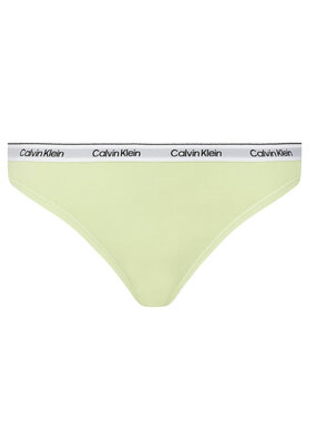 Calvin Klein Underwear Komplet 3 par stringów 000QD5209E Kolorowy. Materiał: bawełna. Wzór: kolorowy