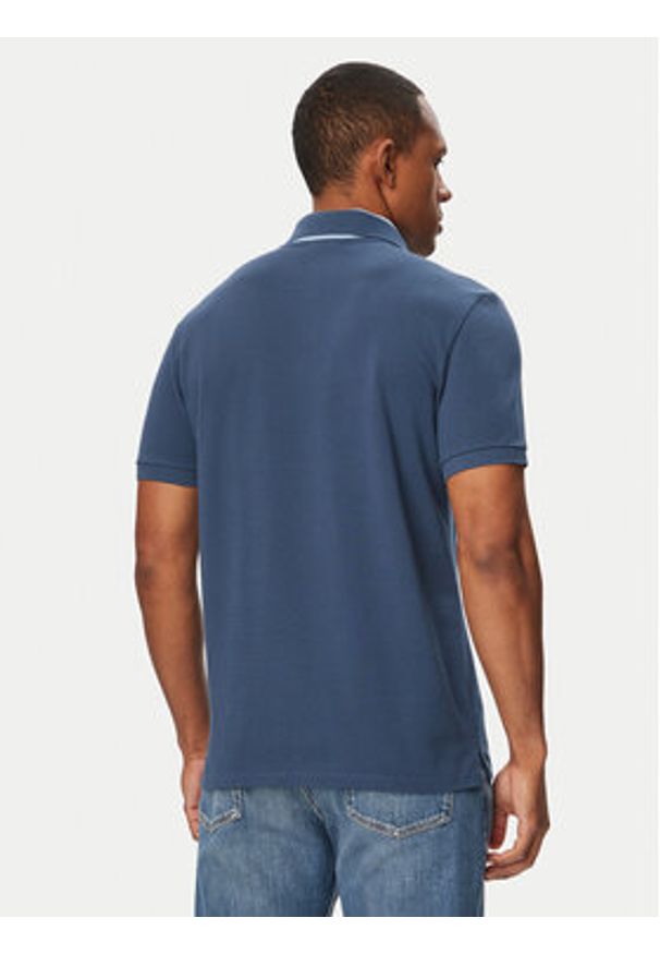 Calvin Klein Jeans Polo LV04RG234G Granatowy Regular Fit. Typ kołnierza: polo. Kolor: niebieski. Materiał: bawełna