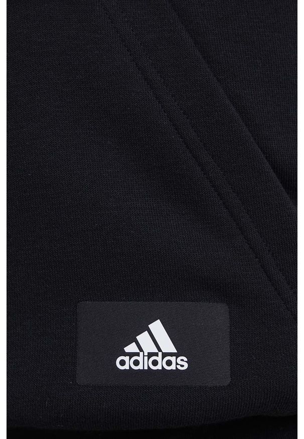 adidas Performance bluza HA1410 męska kolor czarny z kapturem z nadrukiem. Okazja: na co dzień. Typ kołnierza: kaptur. Kolor: czarny. Materiał: dzianina, materiał. Wzór: nadruk. Styl: casual