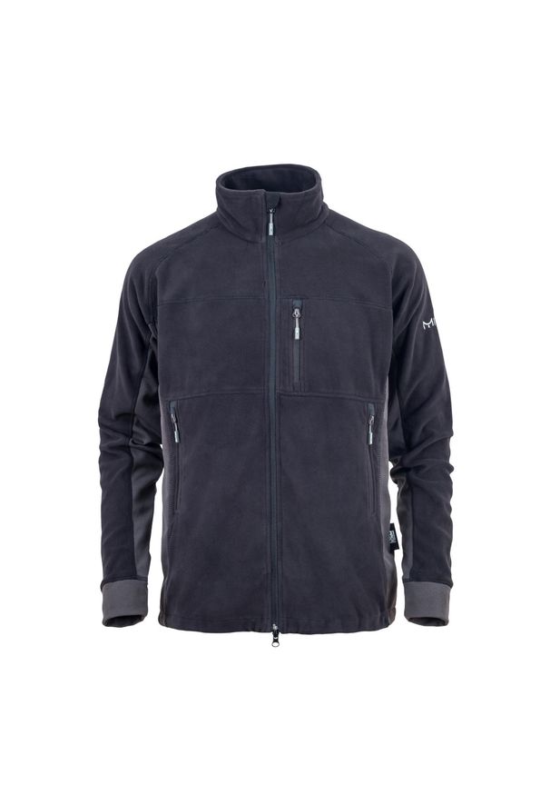 Bluza polarowa trekkingowa męska Milo Anas. Kolor: wielokolorowy, czarny, szary. Materiał: poliester