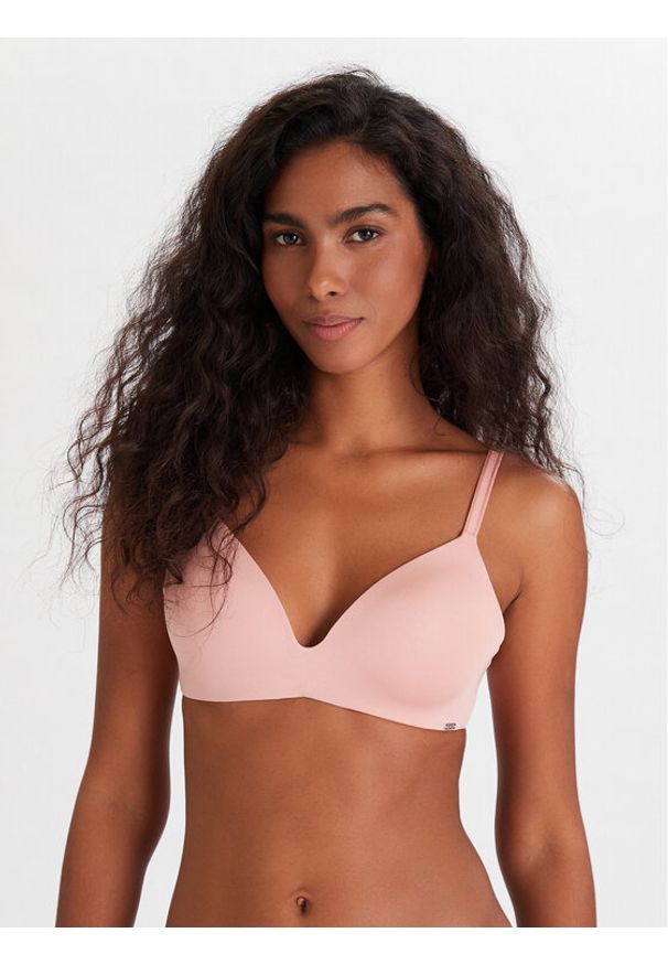 Hunkemöller Biustonosz bezfiszbinowy 301440 Różowy. Kolor: różowy. Materiał: syntetyk