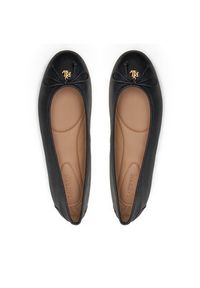 Lauren Ralph Lauren Baleriny 802942766001 Czarny. Kolor: czarny. Materiał: skóra #6