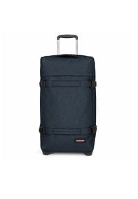 Walizka duża Eastpak. Kolor: niebieski. Materiał: denim