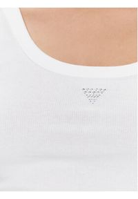 Guess Top W3YP68 KA0H1 Biały Slim Fit. Kolor: biały. Materiał: bawełna #3