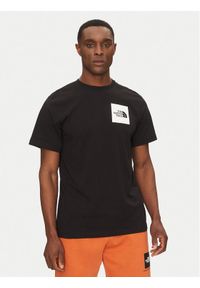 The North Face T-Shirt Fine NF0A8A6M Czarny Regular Fit. Kolor: czarny. Materiał: bawełna