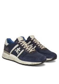 Premiata Sneakersy LANDER VAR 7204 Granatowy. Kolor: niebieski. Materiał: zamsz, skóra #6