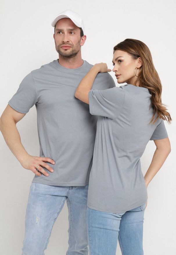 Born2be - Jasnoniebieska Koszulka Pixyphe. Okazja: na co dzień. Kolor: niebieski. Styl: klasyczny, casual, elegancki