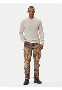 G-Star RAW - G-Star Raw Spodnie materiałowe Rovic Zip 3D D02190-E081 Khaki Tapered Fit. Kolor: brązowy. Materiał: bawełna #5