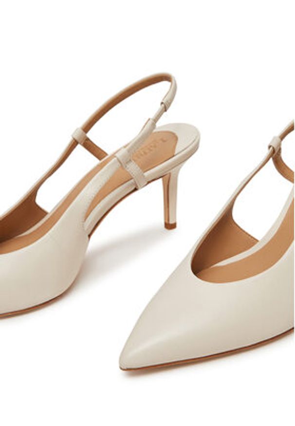 Lauren Ralph Lauren - LAUREN RALPH LAUREN Sandały 802966874001 Biały. Kolor: biały. Materiał: skóra