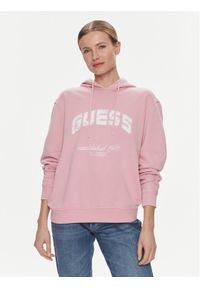 Guess Bluza V2YQ02 FL04D Różowy Regular Fit. Kolor: różowy