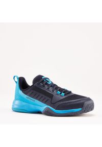 ARTENGO - Buty do tenisa dla dzieci Artengo TS500 Fast Lace. Kolor: niebieski. Materiał: materiał, kauczuk. Szerokość cholewki: szeroka. Sport: tenis