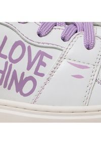 Love Moschino - LOVE MOSCHINO Sneakersy JA15264G1GIAA10C Biały. Kolor: biały. Materiał: skóra #4