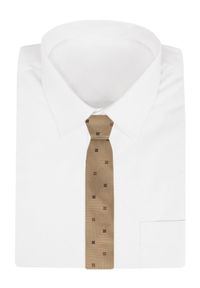 Męski Krawat - Lekki, Jasny Brąz - Alties. Kolor: beżowy, wielokolorowy, brązowy. Materiał: tkanina. Styl: elegancki, wizytowy #2