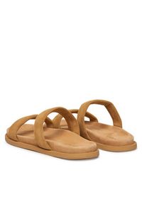 Inuikii Klapki Slaps 1004.003.0671 Beżowy ciemny. Kolor: beżowy. Materiał: zamsz, skóra #4