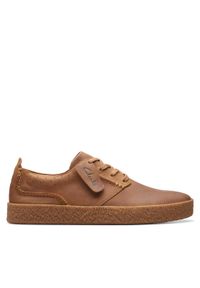 Clarks Sneakersy Streethill Lace 26174539 Brązowy. Kolor: brązowy. Materiał: skóra