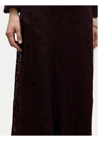 Vero Moda Spódnica midi Urshila 10336946 Bordowy Regular Fit. Kolor: czerwony. Materiał: bawełna #5