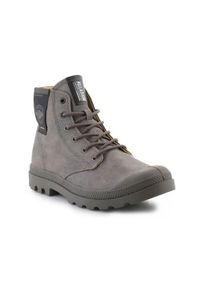 Buty do chodzenia męskie Palladium Pampa Surplus Major. Zapięcie: sznurówki. Kolor: szary. Materiał: tkanina, materiał, syntetyk. Szerokość cholewki: normalna. Sport: turystyka piesza