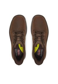 skechers - Skechers Półbuty Lockett 205307 COC Brązowy. Kolor: brązowy. Materiał: skóra #4