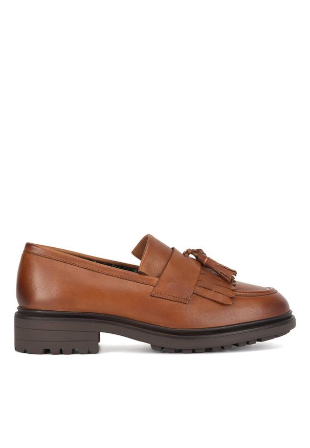 Loafersy Sergio Bardi. Kolor: brązowy
