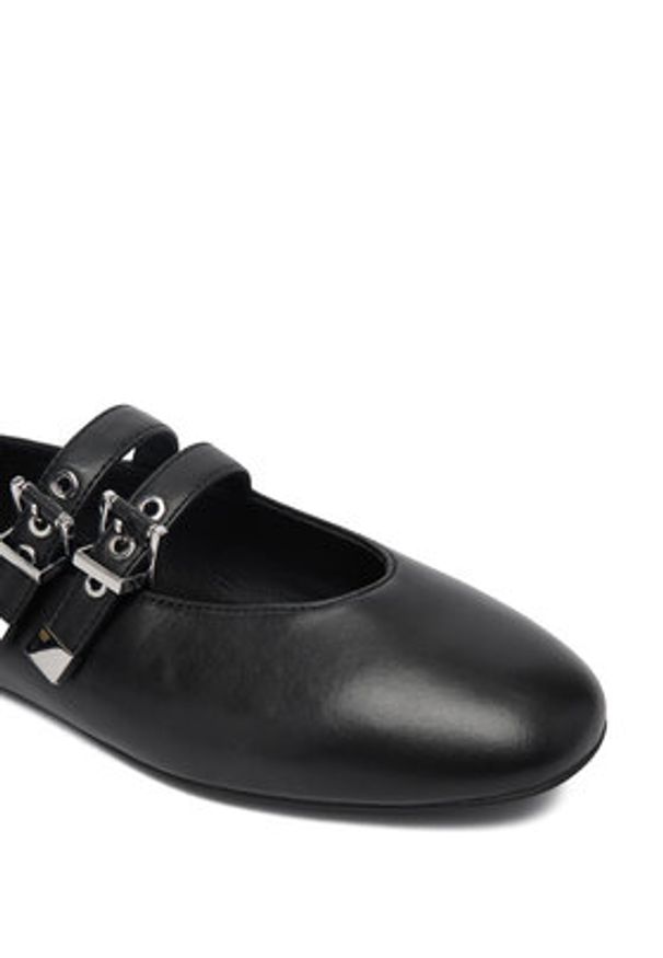 MICHAEL Michael Kors Baleriny Rowen Flex Ballet 40R6RWFP1L Czarny. Kolor: czarny. Materiał: skóra