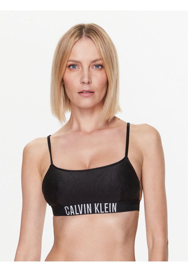 Calvin Klein Swimwear Góra od bikini KW0KW01969 Czarny. Kolor: czarny. Materiał: syntetyk