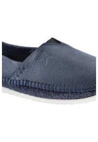 Granatowe Baleriny Maciejka Modne Damskie Obuwie. Okazja: na co dzień. Kolor: niebieski. Materiał: jeans, skóra. Szerokość cholewki: normalna. Styl: casual #6