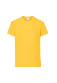 FRUIT OF THE LOOM - Oryginalna Koszulka Dla Dzieci. Kolor: żółty, pomarańczowy, wielokolorowy